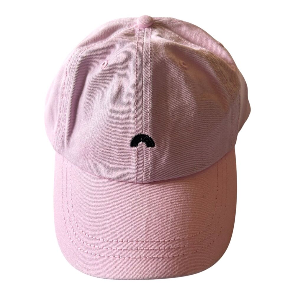 Dalix 100% Cotton Pink Baseball Hat Rainbow embroidery